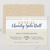 WOHLTÄTIGKEIT GALA BALL EINLADUNG (Vorne/Hinten)