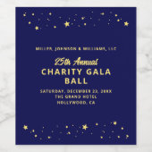 Wohltätigkeit Gala Ball Stille Auktion Elegantes b Weinetikett (Einzelnes Label)