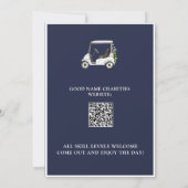 Wohltätigkeit Golf Turnier Einladung (Rückseite)