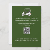 Wohltätigkeit Golf Turnier Einladung (Rückseite)