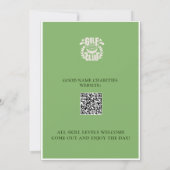 Wohltätigkeit Golf Turnier Logo QR Code Einladung (Rückseite)