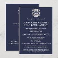 Wohltätigkeit Golf Turnier Logo QR Code