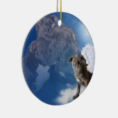 Wohltätigkeit-, Hoffnungs-u. Glauben-Verzierung Keramik Ornament (Rechts)