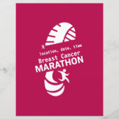 Wohltätigkeit Marathon Werbeartikel (Rückseite)