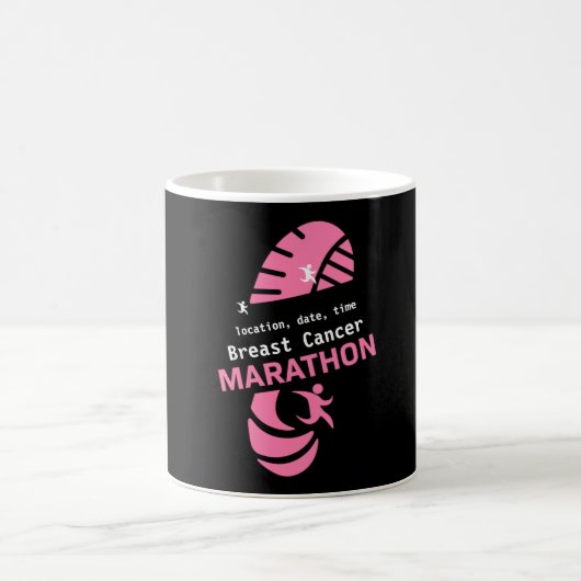 Wohltätigkeit Marathon Werbeartikel T- Kaffeetasse (Mittel)