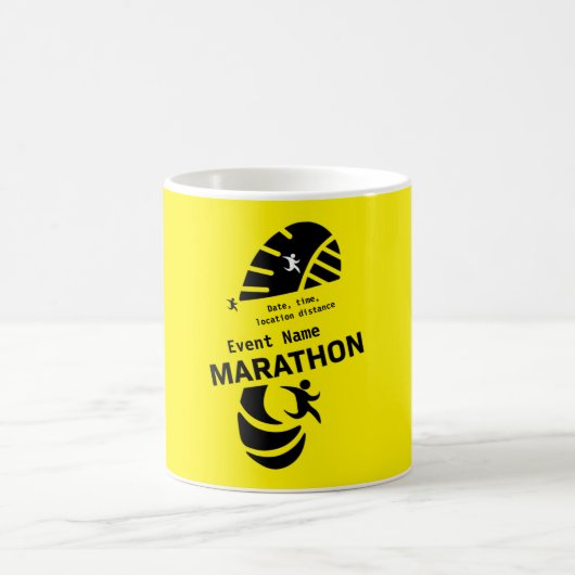 Wohltätigkeit Marathon Werbeveranstaltung Merch Kaffeetasse (Mittel)