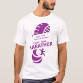 Wohltätigkeit Marathon Werbeveranstaltung Merch T T-Shirt (Vorderseite)