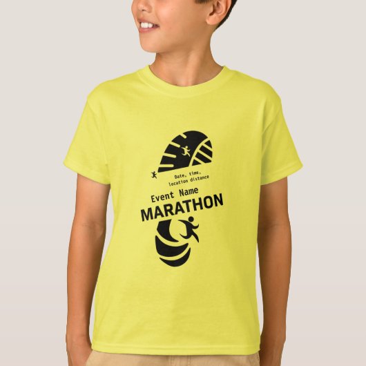 Wohltätigkeit Marathon Werbeveranstaltung Merch T T-Shirt (Vorderseite)