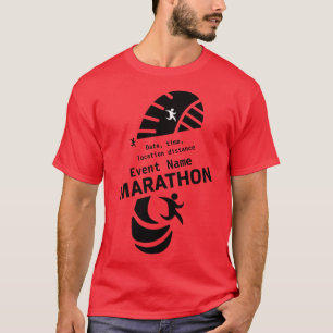 Wohltätigkeit Marathon Werbeveranstaltung Merch T  T-Shirt