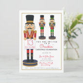 Wohltätigkeit nutcracker Weihnachtsspendenaktion P Einladung (Stehend Vorderseite)