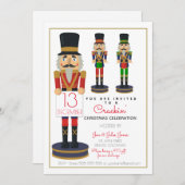 Wohltätigkeit nutcracker Weihnachtsspendenaktion P Einladung (Vorne/Hinten)