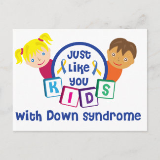 Wohltätigkeit Postkarte (weiß)