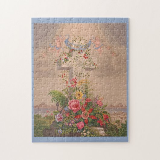 Wohltätigkeit und Blume der Hoffnung Puzzle (Vertikal)