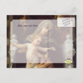 Wohltätigkeit von Bougeureau, Weihnachtskarten Feiertagspostkarte (Rückseite)