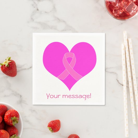 Wohltätigkeit von Herz- und Krebserkrankungen Serviette (Beispiel)