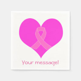 Wohltätigkeit von Herz- und Krebserkrankungen Serviette