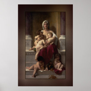 Wohltätigkeit von William Adolphe Bouguereau Poster