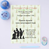 Wohltätigkeit Weihnachts Weihnachtsspielzeug Flyer (Einzeln)