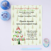 Wohltätigkeit Weihnachtsbaumen Weihnachtsspielzeug Flyer (Einzeln)