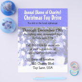 Wohltätigkeit Weihnachtsspielzeug Snowmen Blue Flyer (Einzeln)