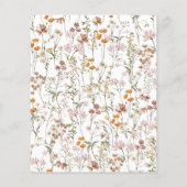 Wohltätigkeit Wildblume Einladung Flyer (Hinten)