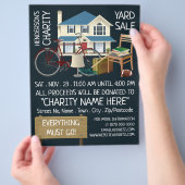 Wohltätigkeit Yard Sale Eventwerbung Flyer (Hand)