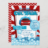 Wohltätigkeitautowäsche-Geldbeschaffer Einladung (Vorne/Hinten)