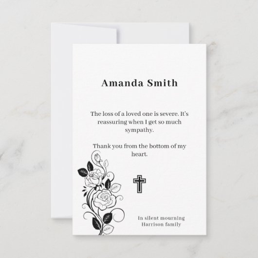 Wohltätigkeiten Dankeskarte (Vorderseite)