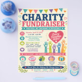 Wohltätigkeits-Fundraiser-Flugblatt Flyer (Einzeln)