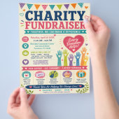 Wohltätigkeits-Fundraiser-Flugblatt Flyer (Hand)