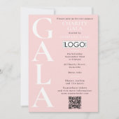 Wohltätigkeitsgala-Fundraising-Event QR-Code-Logo  Einladung (Vorderseite)