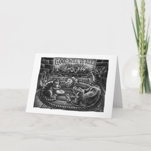 "Wohlwollen zu allen" - Gerry O'Neill Karte (Vorderseite)