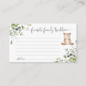 Wohn- bzw. Waldlandschaft tragen die Lieblingsfami Begleitkarte (Vorderseite)