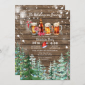 Wohn-Feiertage Brauen Wald Weihnachtsfest Party Einladung (Vorne/Hinten)