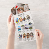 Wohn-Jahr im Review Multi Foto Collage Weihnachten All In One Einladung (Abreißen)