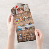 Wohn-Jahr im Review Multi Foto Collage Weihnachten All In One Einladung (Abreißen)