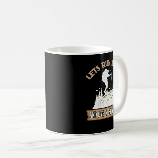 Wohnen im Wald — Funny Wandern Camping_611 Kaffeetasse (VorderseiteRechts)