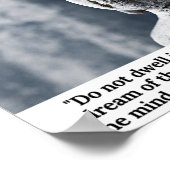 Wohnen Sie nicht in der Vergangenheit, träumen Sie Poster (Ecke)