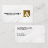 Wohnen und Kommerzielles reales Anwesen Visitenkarte (Vorne/Hinten)