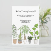 Wohngebäude Änderung der Anschrift Einladung (Stehend Vorderseite)