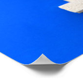 Wohngebäude mit Blume in Fenstern Poster (Ecke)