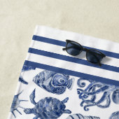 Wohngestaltung am blauen Meer Strandtuch (Beispiel)