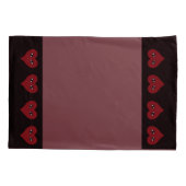 Wohngestaltung Face Heart Kissenbezug (Rückseite)