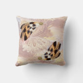 Wohngestaltung für braune Pelican oder Hawk feathe Kissen (Rückseite)