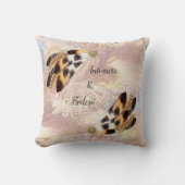 Wohngestaltung für braune Pelican oder Hawk feathe Kissen (Vorderseite)