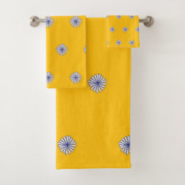 Wohngestaltung für Weißblättern Badhandtuch Set