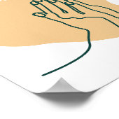 Wohngestaltung - 'Jee Aayan Nu' (Begrüßungspapier) Poster (Ecke)