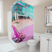 Wohngestaltung Los Angeles California Duschvorhang (Beispiel)