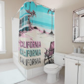 Wohngestaltung Los Angeles California Duschvorhang (Beispiel)