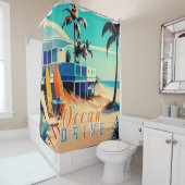 Wohngestaltung Los Angeles California Duschvorhang (Beispiel)